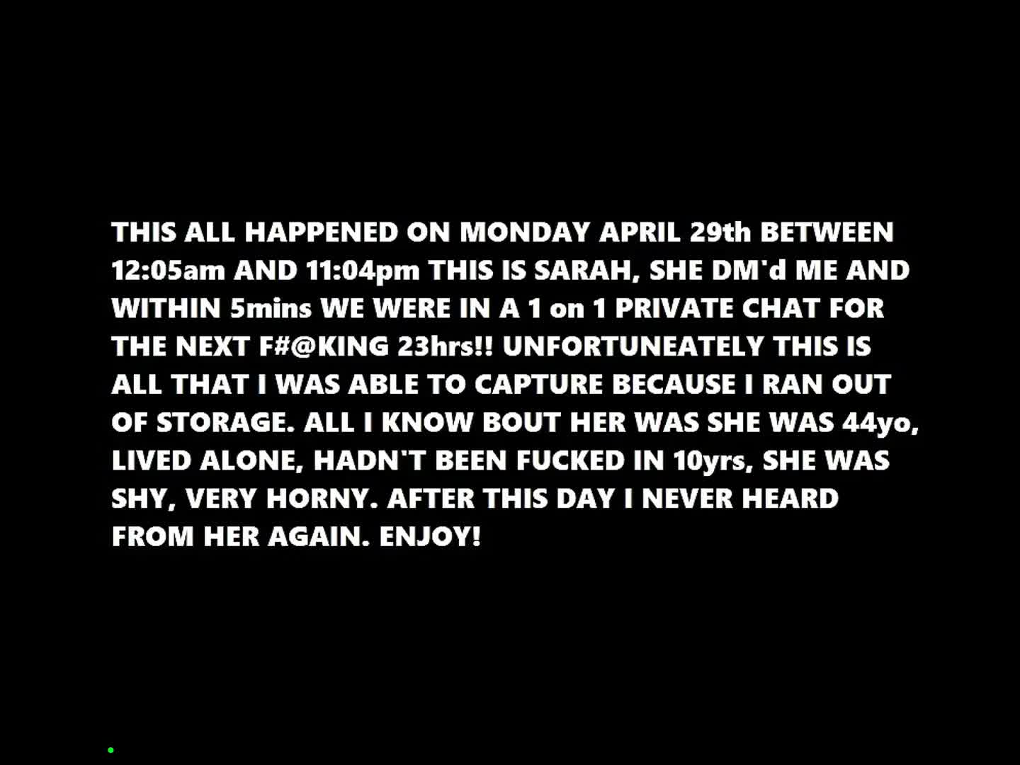 Performer 44yo Horny Sarah Plays and Cums Multiple Times on The Old Camfuze - #1 Records Sex Cam | ePornREC