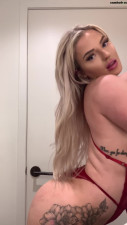 Kendra Karter aka kendrakarter onlyfans Busty bitch in stockings masturbating with fingers