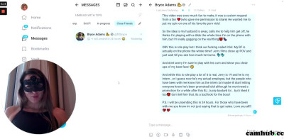 fitbryceadams onlyfans pretty girl fingering pussy in private