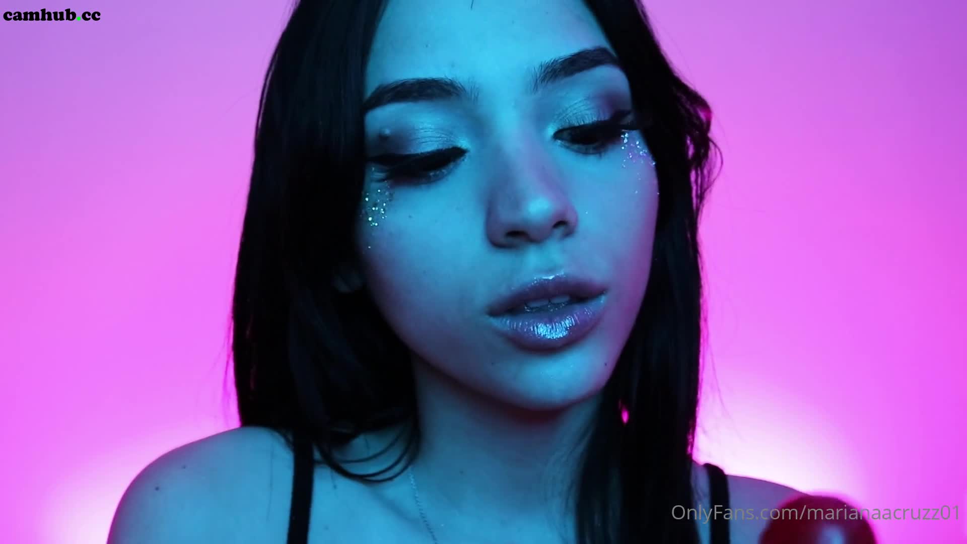 Performer Mariana Cruz aka marianaacruzz onlyfans busty young lady caresses shaved cunt, # 1 Porn Archive - ePornREC