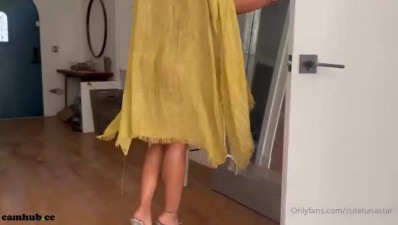 Luna Star aka cutelunastar onlyfans dark haired babe fucks pussy