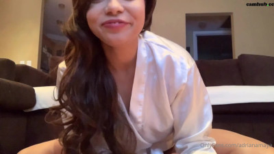 Adriana Maya aka adrianamaya onlyfans naughty bitch demonstrates shaved holes